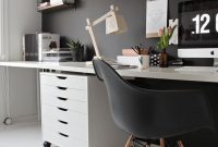 Best Home Office Ideas With Black Walls 17