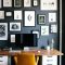 Best Home Office Ideas With Black Walls 19