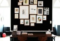 Best Home Office Ideas With Black Walls 24