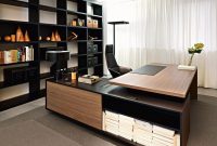 Best Home Office Ideas With Black Walls 32