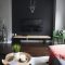 Best Living Room Ideas With Black Walls 19