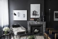 Best Living Room Ideas With Black Walls 30