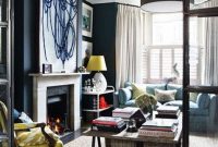 Best Living Room Ideas With Black Walls 36