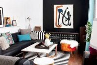 Best Living Room Ideas With Black Walls 38