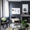 Best Living Room Ideas With Black Walls 43