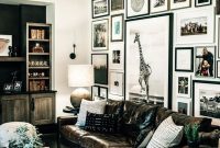 Best Living Room Ideas With Black Walls 44