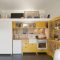 Contemporary Micro Apartment Organized With Boxes 31