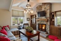 Comfy Winter Living Room Ideas With Fireplace 02