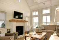 Comfy Winter Living Room Ideas With Fireplace 03