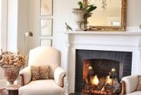Comfy Winter Living Room Ideas With Fireplace 07