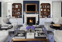 Comfy Winter Living Room Ideas With Fireplace 20
