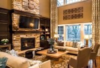Comfy Winter Living Room Ideas With Fireplace 25
