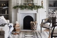 Comfy Winter Living Room Ideas With Fireplace 40
