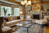 Comfy Winter Living Room Ideas With Fireplace 41
