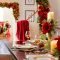 Lovely Red And Green Christmas Home Decor Ideas 40
