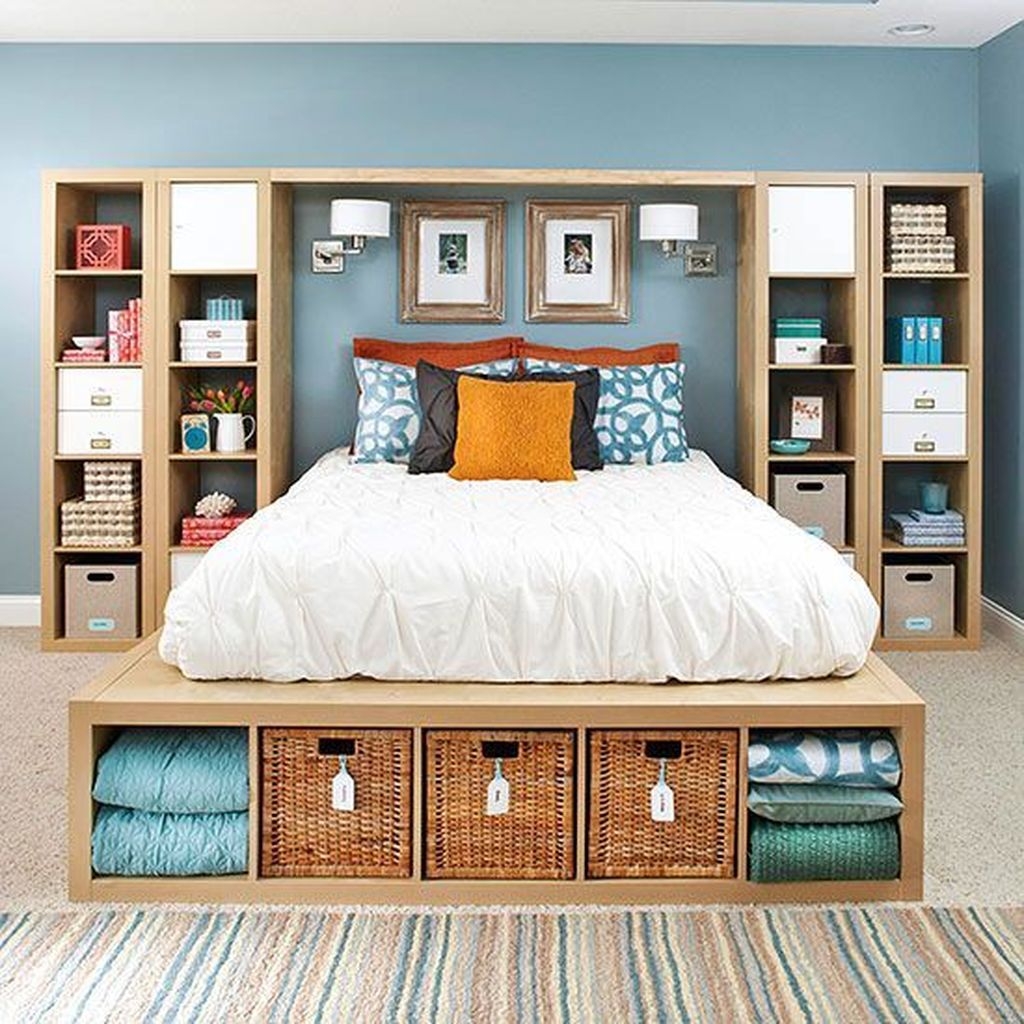 30 Creative Diy Bedroom Storage Ideas For Small Space TRENDECORS