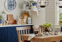Elegant Beach Coastal Style Kitchen Decor Ideas 50