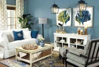 Stylish Coastal Themed Living Room Decor Ideas 07