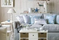Stylish Coastal Themed Living Room Decor Ideas 23