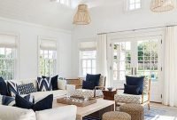 Stylish Coastal Themed Living Room Decor Ideas 24