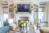 Stylish Coastal Themed Living Room Decor Ideas 26