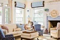 Stylish Coastal Themed Living Room Decor Ideas 28