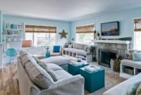 Stylish Coastal Themed Living Room Decor Ideas 29