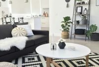 Affordable Apartment Living Room Design Ideas With Black And White Style 14