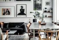 Affordable Apartment Living Room Design Ideas With Black And White Style 43