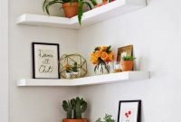 Amazing Corner Shelves Design Ideas 25