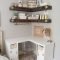 Amazing Corner Shelves Design Ideas 33