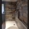 Comfy Farmhouse Wooden Bathroom Design Ideas 02