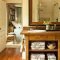 Comfy Farmhouse Wooden Bathroom Design Ideas 31