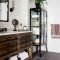 Comfy Farmhouse Wooden Bathroom Design Ideas 32