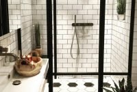 Comfy Farmhouse Wooden Bathroom Design Ideas 44