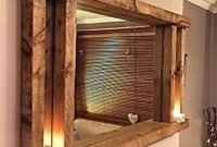 Comfy Farmhouse Wooden Bathroom Design Ideas 49
