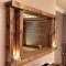 Comfy Farmhouse Wooden Bathroom Design Ideas 49