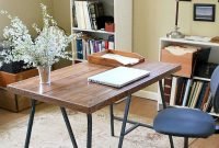 Gorgeous Industrial Table Design Ideas For Home Office 35