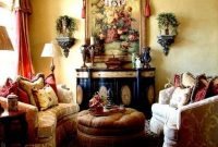 Luxury European Living Room Decor Ideas With Tuscan Style 34