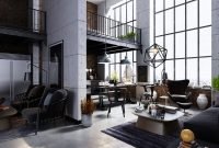 Perfect Industrial Style Loft Designs Ideas For Living Room 32