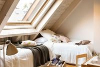 Relaxing Small Loft Bedroom Designs 22