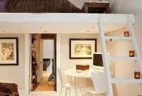 Relaxing Small Loft Bedroom Designs 25