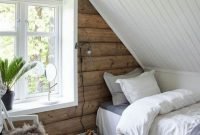 Relaxing Small Loft Bedroom Designs 43