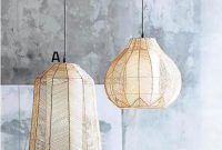 Adorable Hanging Lamp Designs Ideas From Rattan 31