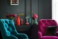 Catchy Living Room Designs Ideas With Bold Black Furniture 15