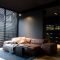 Catchy Living Room Designs Ideas With Bold Black Furniture 38