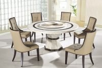 Striking Round Glass Table Designs Ideas For Dining Room 14