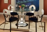 Striking Round Glass Table Designs Ideas For Dining Room 21