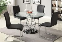 Striking Round Glass Table Designs Ideas For Dining Room 26