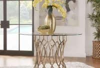 Striking Round Glass Table Designs Ideas For Dining Room 33
